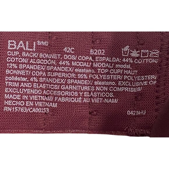 Bali Womens 42C Convertible T-Shirt Bra With Back Smoothing & Underwire Support - Picture 2 of 9